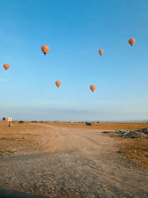 Varmluftballongtur over Marrakech ved soloppgang